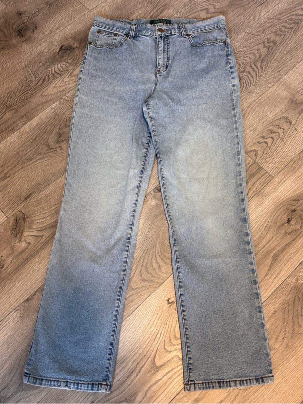 Vintage Ralph Lauren Jeans Size 10 | Classic Straight Light Wash Denim - Picture 2 of 10